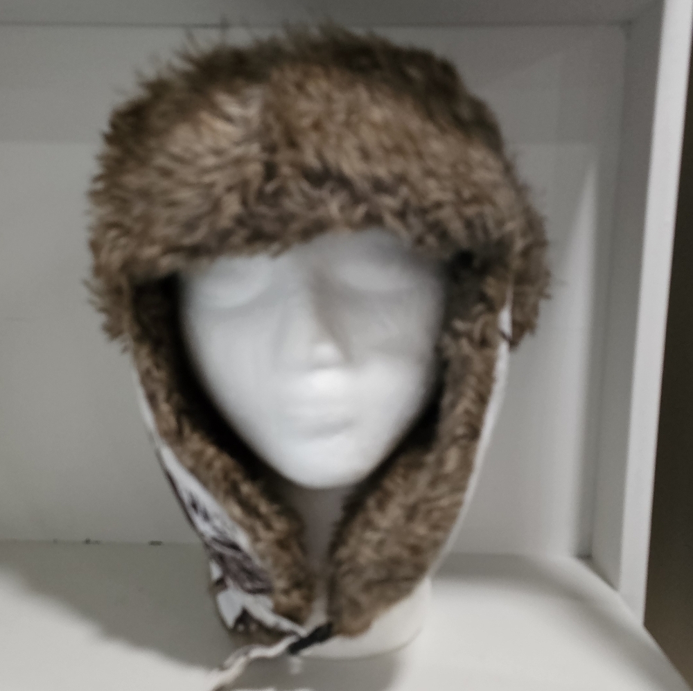 Thinsulate Real Tree Faux  Fur Bomber Trapper Outdoors Skiing Hat Camouflage